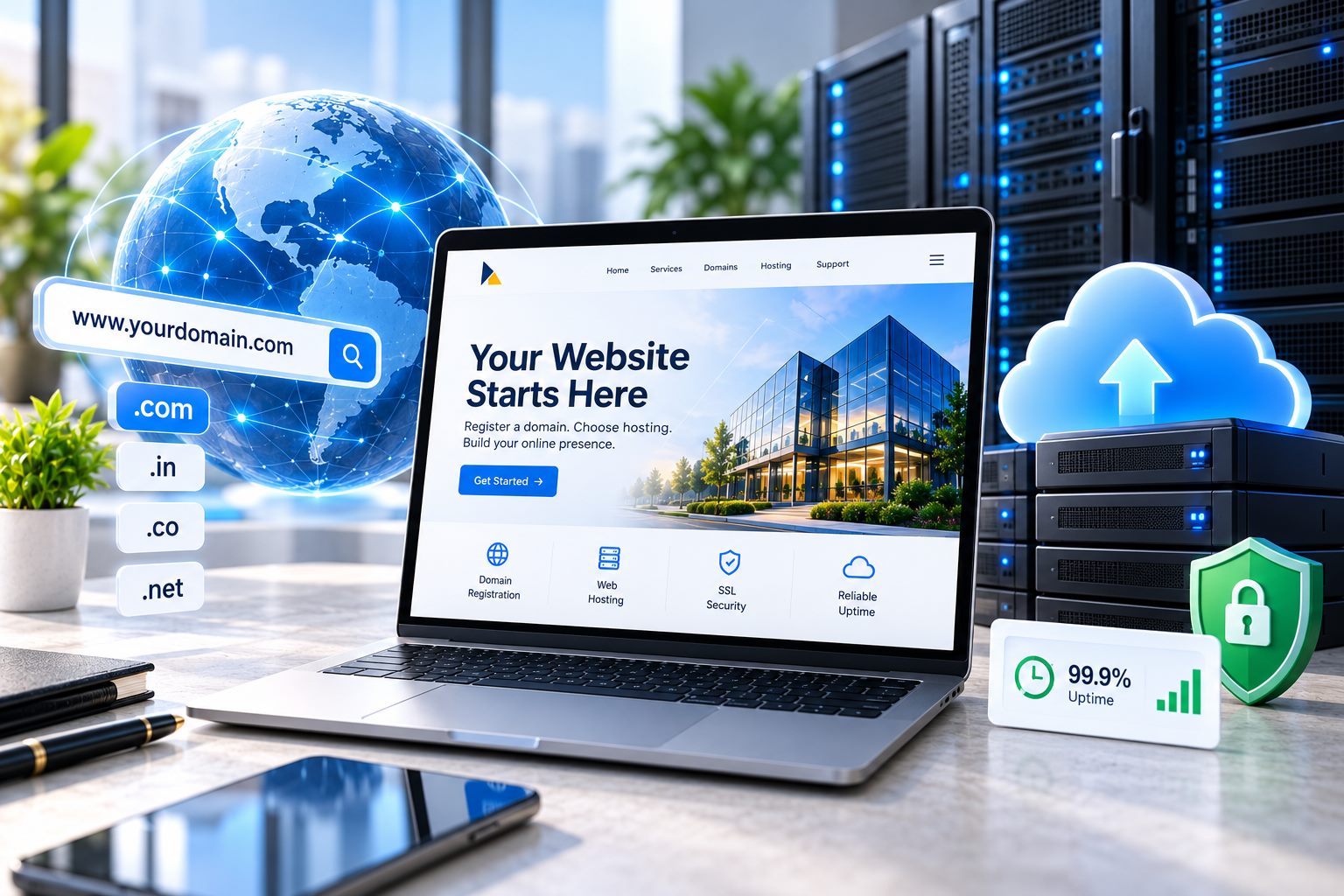 Domain and hosting